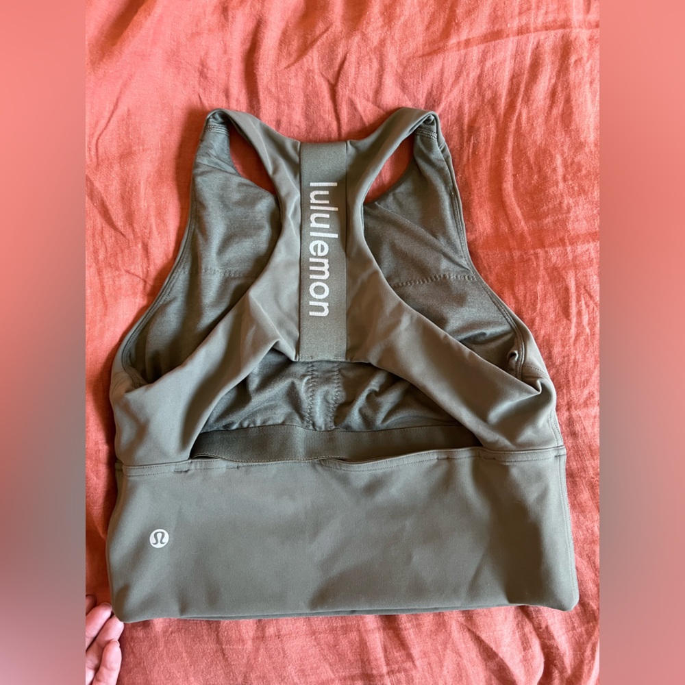 Lululemon Logo Elastic Everlux Shelf Tank Top